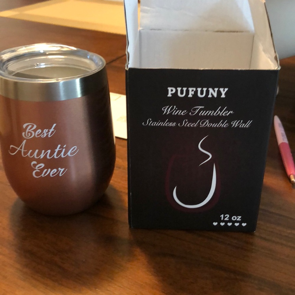 Best Auntie wine tumbler